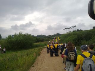 Widać już wieżę swarzewskiego sanktuarium